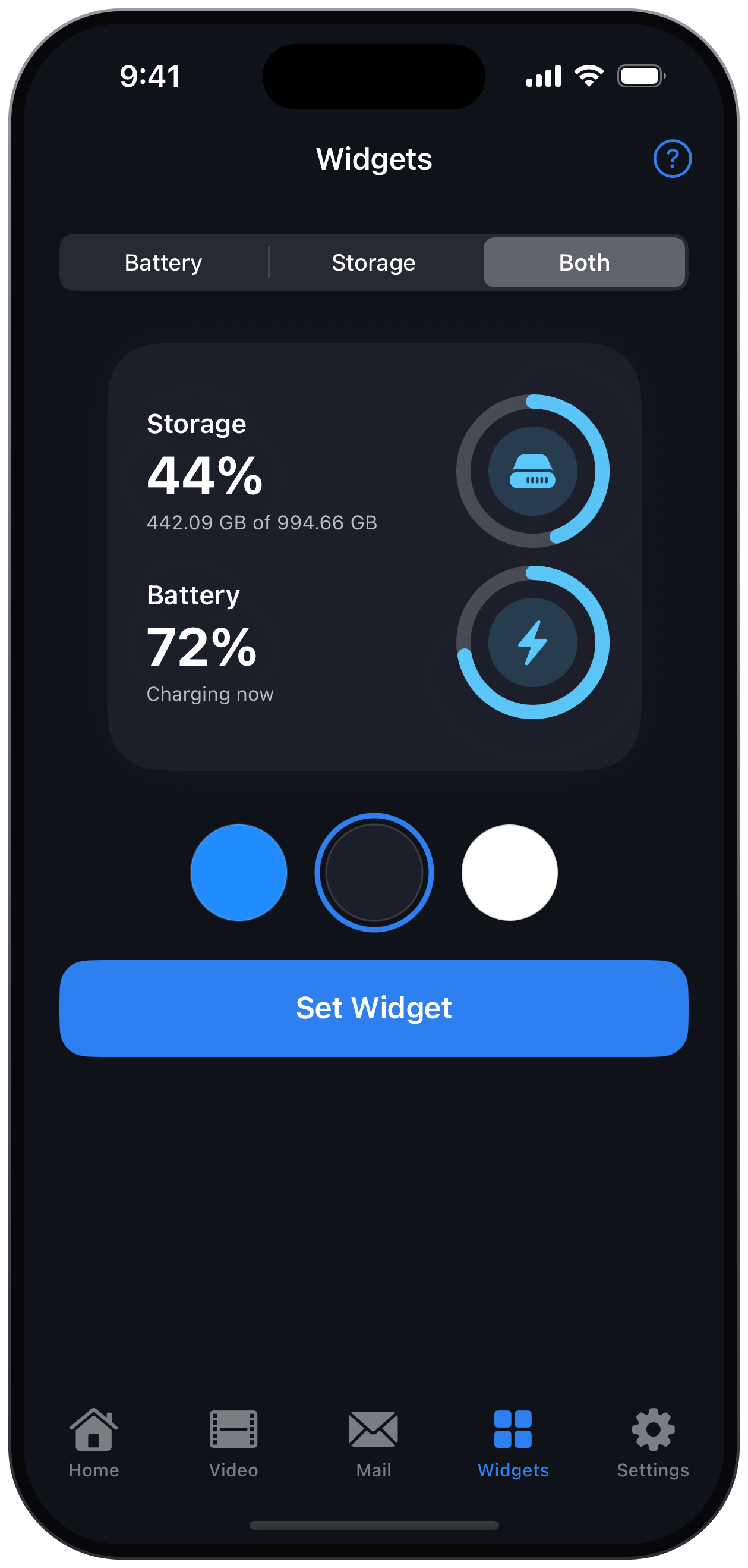 Widgets